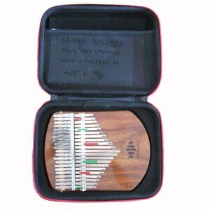 Moozica 21-Key Solid Koa Kalimba Thumb Piano Solid Wood with Accessories